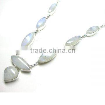 925 sterling silver jewelry wholesale semi precious stone necklace handmade jewellery