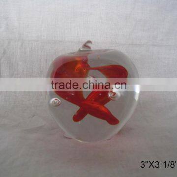 glass apple decoration