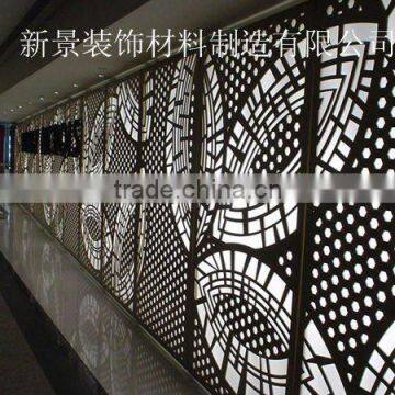 metal perforared false wall panel/covering