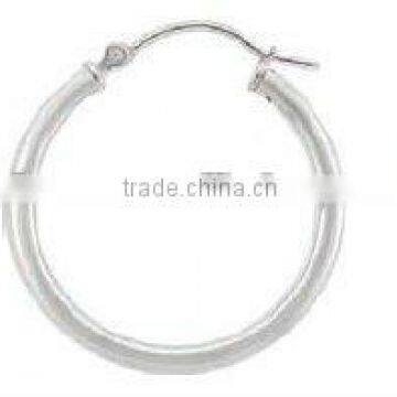 40mm sterling silver hoop findings