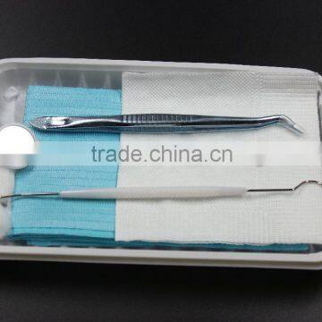 dental bib mirror probe tweezer tray