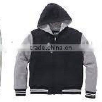 Promotional Varsity Jackets, Varsity jackets genuine leather sleeves fleece applique baseball