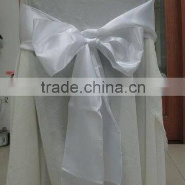 White Satin Chair Sashes For Banquet 6"*106"