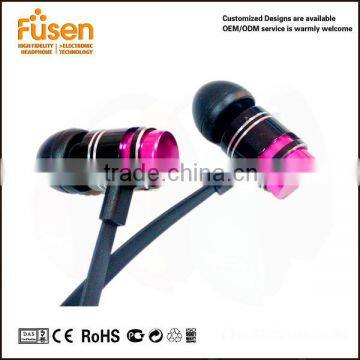 metal earbuds headset phone for girls