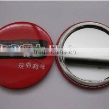 promotion custom tin pocket mirror round cosmetic mirror