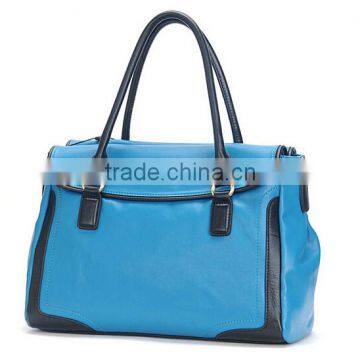 Navy Genuine Leather Lady Fashion Bag Online Shop China Fashion Tote Bag photo-2