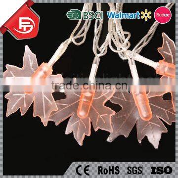 TZFEITIAN IP44 Transformer Warm White Maple Leaf String Light photo-6