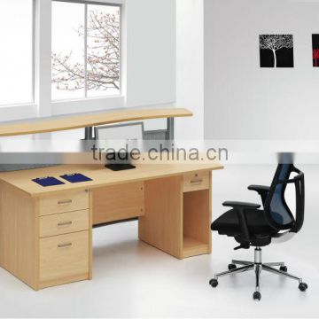 SUNRISE office#home wooden computer desk partitions with drawers