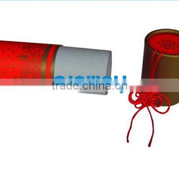 Red/ colorfulr printing( hot stamping) cosmetic paper tube rigid cardboard