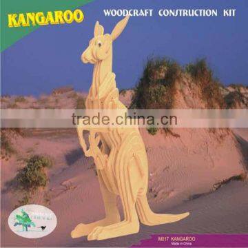 Wooden 3D-Kangaroo Assembling Skeleton Kit
