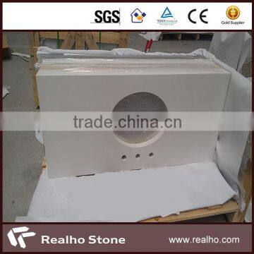 Artificial Stone Sparkle White Quartz Countertop for Kitchen