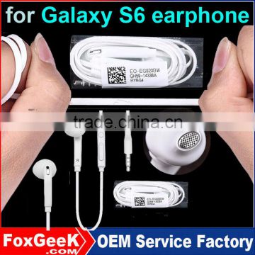 2015 New China in-Ear Earphone with Flat Cable Mic Microphone Stereo Beats Wired for Samsung Mobile Phone Galaxy S6/S6 Edge