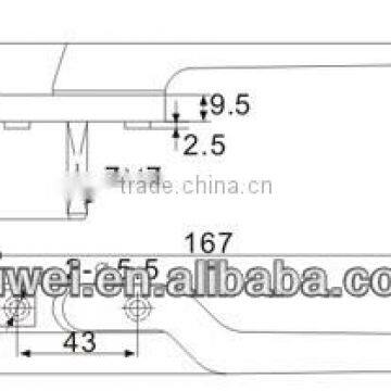 90110229* Bend Shank Driving Handle for Door and Window photo-2