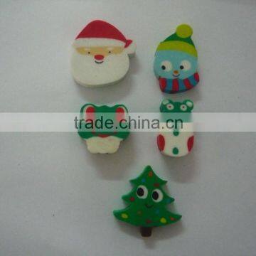 Office and school supplies Eco-friendly Christmas TRP eraser