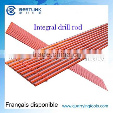 Low cost Hex19 22 25 *108mm mining monoblock drill rod in quarry