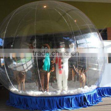 Attractive cheap christmas air blown inflatable snow globe