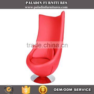 fashion leather chair high back hotel lounge chair