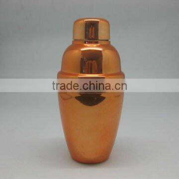 plastic gold-plating cocktail shaker wine shaker