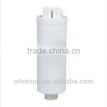 white plastic round case cbb60 type d capacitor