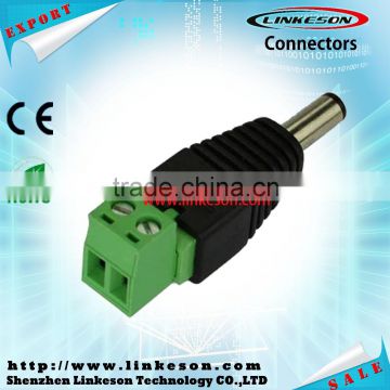 Audio video application L type 5.5x2.1mm male dc power connector