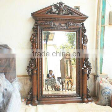 Decorative Wall Mirror With Heavy Carving Detail - Alexy Mirrors