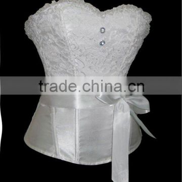 New design women white wedding corset tops