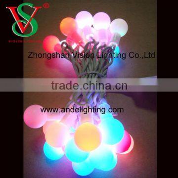 New product RGB LED string ball lights full waterproof Christmas decoration