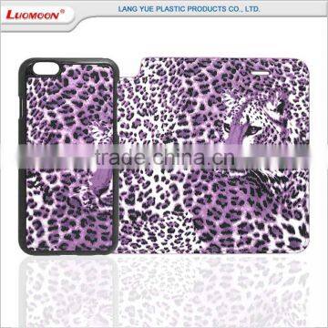 Two Card Slot Separable Leopard pu Leather Flip Cover Case for lg Magna g4 Stylus photo-5