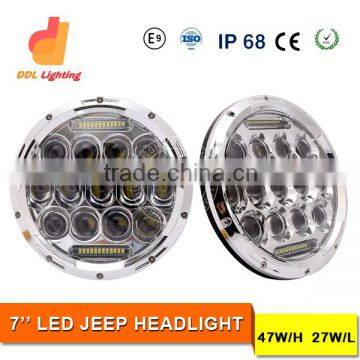 ddl LED Headlight for jeep wrangler led lights 7 inch jeep led headlight