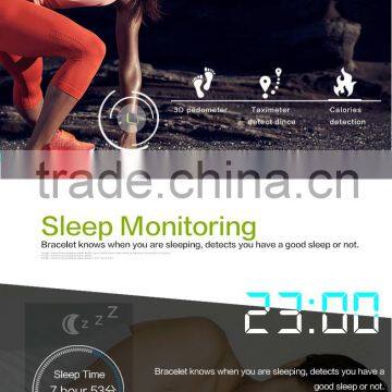 Fashion Latest Design Heartrate Monitoring Smart Bracelet With Waterproof IP67 and TPU Strap E07S photo-5