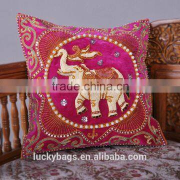 Thai style 100% cotton pillow case Cushion Covers embroidery Elephants pillow case