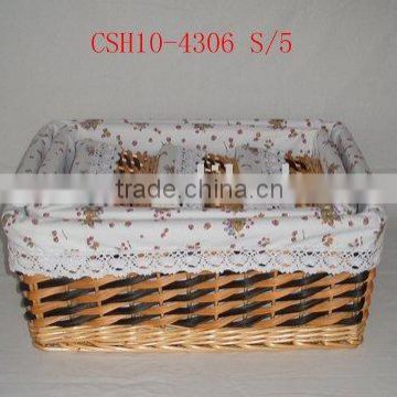 Willow storage basket