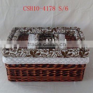 Willow storage basket