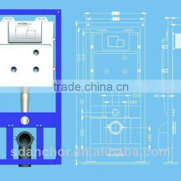 Concealed Flush Cistern for Wall Hung Toilet with Metal Frame 9009