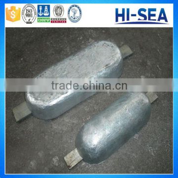 Marine Welding Type Zinc Alloy Sacrificial Anode for Ships Hull