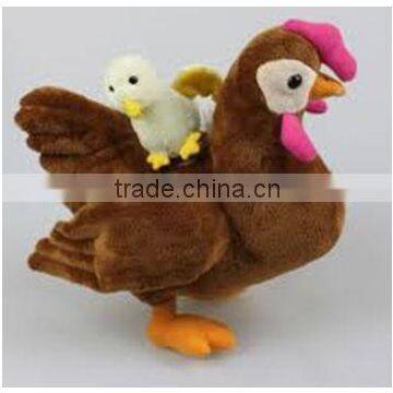 Custom design cute chicken plush toy