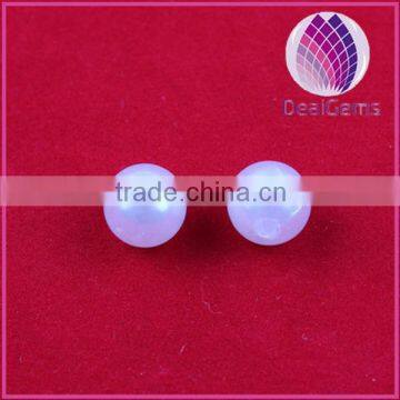 Wholesale cheap 10mm white round imitation acrylic pearl