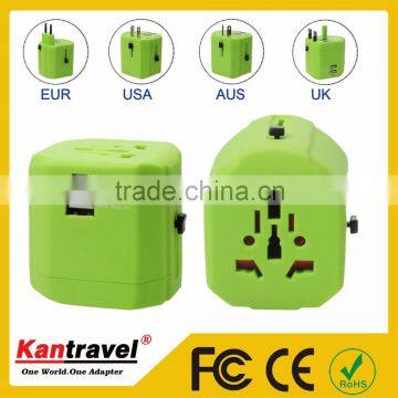 Kantravel DoubleUSB 2500 ma Electric Dryer Plug Adapter 5v Travel Electric Adapter us to India Electric Adapter photo-2