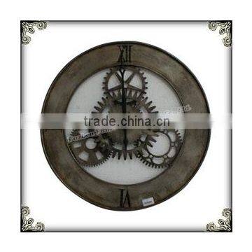 Black metal french wall clock