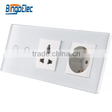 Touch screen smart wall touch screen light switch and socket