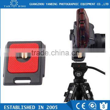 Factory supply LYNCA cowhide leather camera wrist strap with quick-release plate