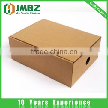 Accept Custom Order and Recycled Materials Feature brown color corrugated shoes paper box