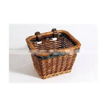 wicker Hot sale bike baskets,custom size wicker basket,black wicker baskets