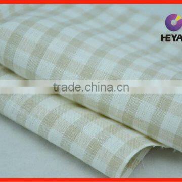 Plaid Linen Shirt fabric Linen fabric price