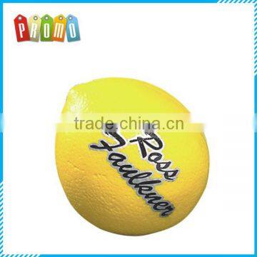 Wholesale Printed Fruit Lemon shape Anti stress ball