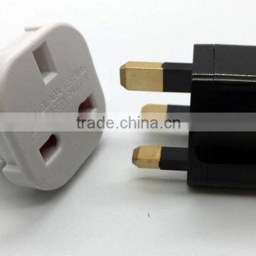 New products 2016 copper pin mini universal to uk travel adaptor