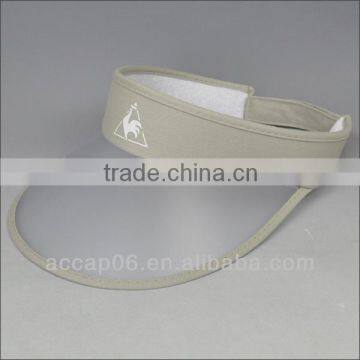 simple sun visor hat/pvc brim visor hats