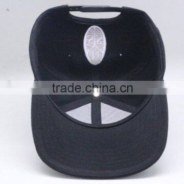 New Arrival Custom Multicolor 3D Puff Embroidery Snapback Black