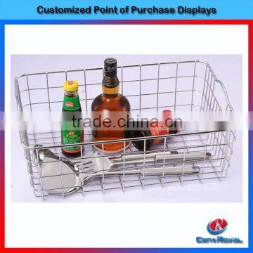 hot sale kitchen metal wire mesh hanging fruit basket