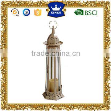 White color LED metal candle lantern